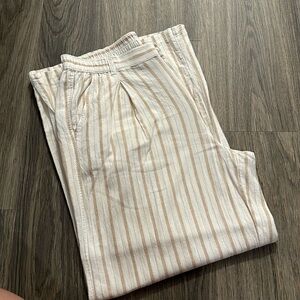 Aerie Pool-to-Party Linen Blend High Waste Trouser